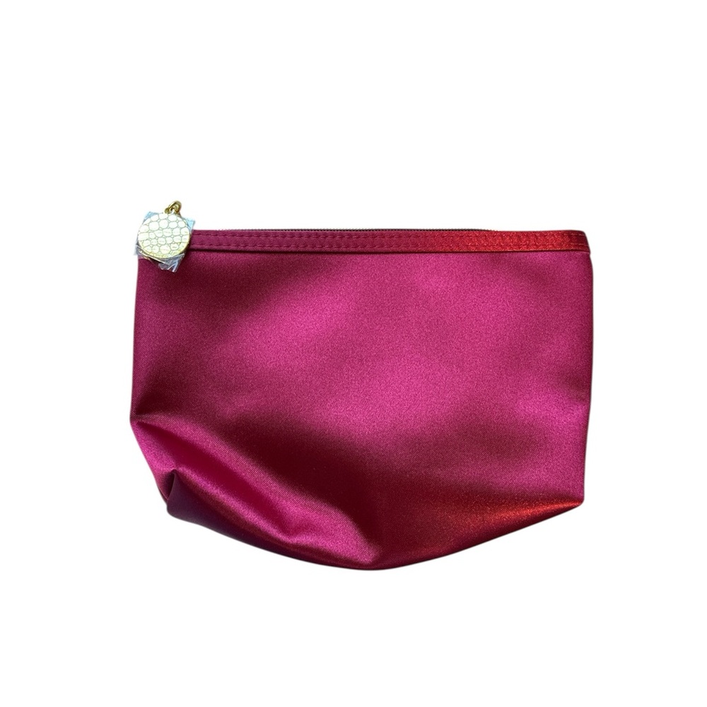 Estée Lauder Pink Gold Tone Cosmetic Makeup Travel Bag